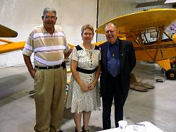 Jerr Haverner, Lee Ann Nelson, T.D. Barnes at Bill Fox HOF induction